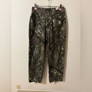 SHEIN Camouflage Wide Leg Jeans Size XS Tall